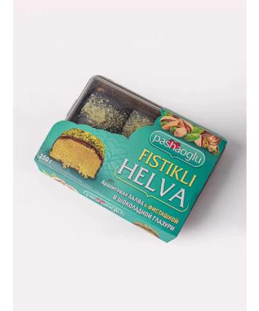 PashaOglu Halva Arachis in chocolate with a pistachio 250 g - Buy Online on GoSupps.com