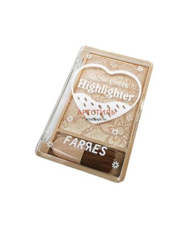 FARRES Highlighter with a wet finish Glow Cheek warm gold-03 - Buy Online on GoSupps.com
