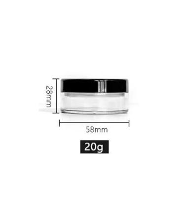 Container for crumbly powder 10 ml of 20 ml 30 ml for traveling ...