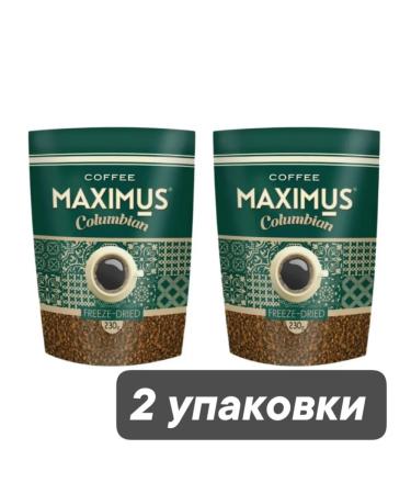MAXIMUS Coffee soluble Columbian 230 g x 2 pcs