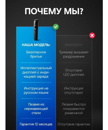 Male trimmer for beard and mustache with nozzles universal - Buy Online on GoSupps.com