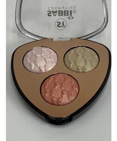 Seniya Highlighter baked set 3 in 1 palette for face and cheekbones - Buy Online on GoSupps.com