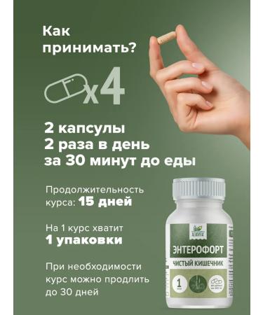 ALTAIVITA Enterofin Cleansing for intestines 60 capsules of 500 mg - Buy Online on GoSupps.com