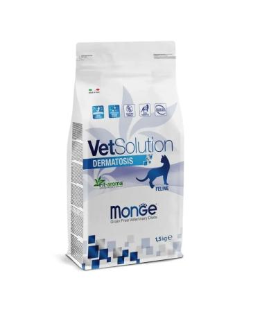 MONGE Cat food VetSolution Dermatosis Cat 1.5 kg - Buy Online on GoSupps.com