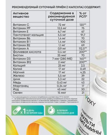 VOXY Vitamins for men and women "Multivitamins complex" - Buy Online on GoSupps.com