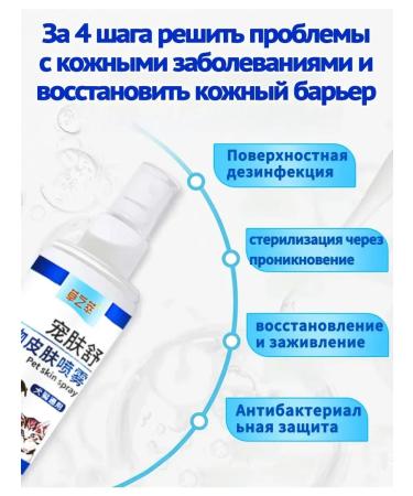 Spray for the treatment of skin diseases in cats and dogs 100 ml - Buy Online on GoSupps.com