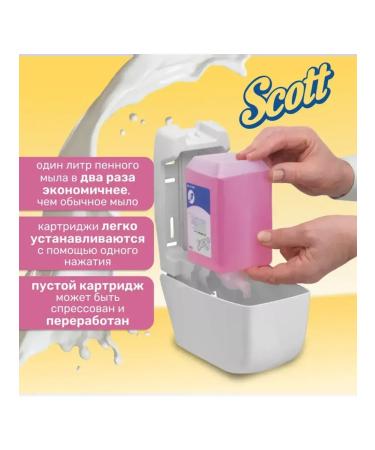 Scott Foam liquid hand soap in the 1l cartridge pink - Buy Online on GoSupps.com
