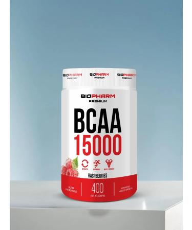 BioPharm BCAA BCAA 15000 raspberries 400g