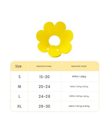 Protective collar-cones XL yellow sunflower 5-8 kg