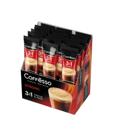 COFFESSO Soluble coffee 3B1 strong 20 sticks 1UP - Buy Online on GoSupps.com
