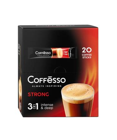 COFFESSO Soluble coffee 3B1 strong 20 sticks 4UP - Buy Online on GoSupps.com