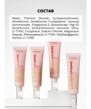 Parisa Cover Match Tonal Cream 204 matte full coating - Buy Online on GoSupps.com