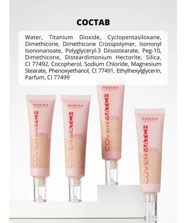 Parisa Cover Match Tonal Cream 203 matte full coating - Buy Online on GoSupps.com