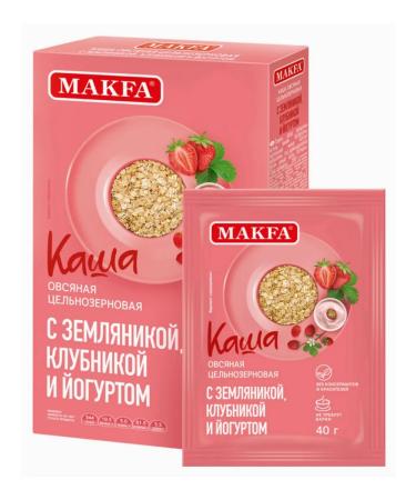 Porridge oatmeal whole -grain Makfa 200g oat flakes 2 pcs - Buy Online on GoSupps.com