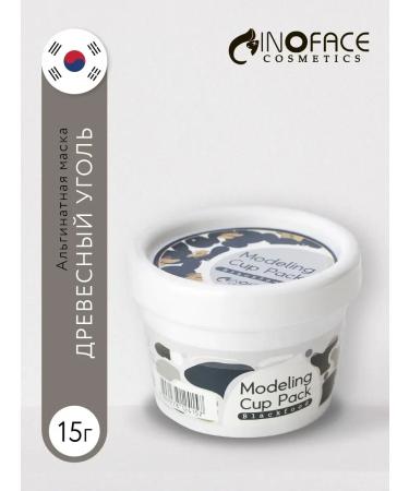 inoface Korean alginate face mask with wood coal 15g
