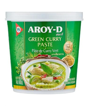 Aroy-D Paste Curry Green in a bank 400 gr - Buy Online on GoSupps.com