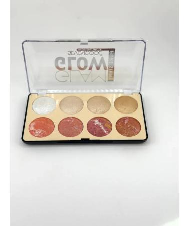 OKEN Highlighter and blush palette with 8 universal shades for day and evening makeup - Buy Online on GoSupps.com