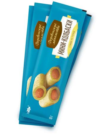 Country delicacies Mini-kolbasks for cats with puree from tunets 4pcs*10g - Buy Online on GoSupps.com