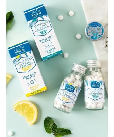 Officina Naturae Toothpaste without fluorine lemon 115 tab. Natural - Buy Online on GoSupps.com