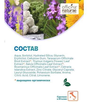 Officina Naturae Toothpaste without fluorine organic lemon 75 ml - Buy Online on GoSupps.com