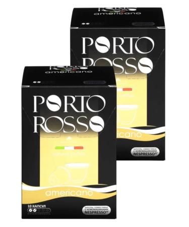 Moscow Coffee Shop on Shares Porto Rosso Americano in capsules (Nespresso) 2Up. 50g