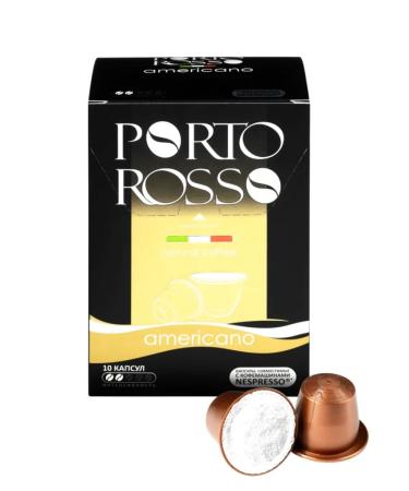 Moscow Coffee Shop on Shares Porto Rosso Americano in capsules (Nespresso) 2Up. 50g - Buy Online on GoSupps.com