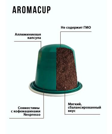 Aromacup Capsules for Nespresso coffee machine Set No. 6 - Buy Online on GoSupps.com