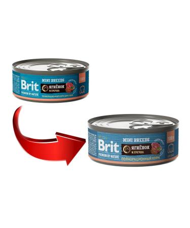 Brit Wet feed Premium small dogs lamb buckwheat 100 g 12 pcs - Buy Online on GoSupps.com