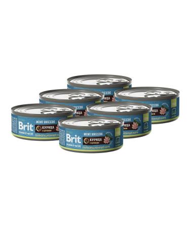 Brit Wet feed Premium small dogs chicken tsukini 100 g 6 pcs - Buy Online on GoSupps.com