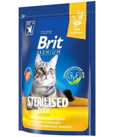 Brit Dry Premium food for sterilized cats duck 0.4 kg - Buy Online on GoSupps.com