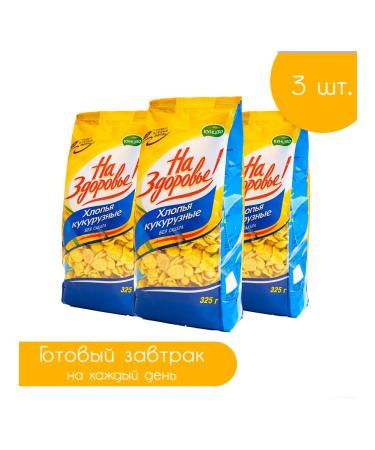 To your health Corn flakes without sugar 325 g 3 pcs