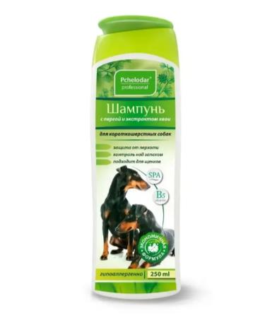 Shampoo for short -haired dogs with perga and needles 250 ml