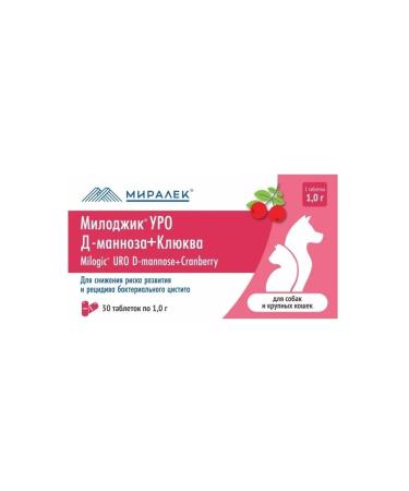 MIRALEK Milojik less d-mannose+cranberries for dogs and large