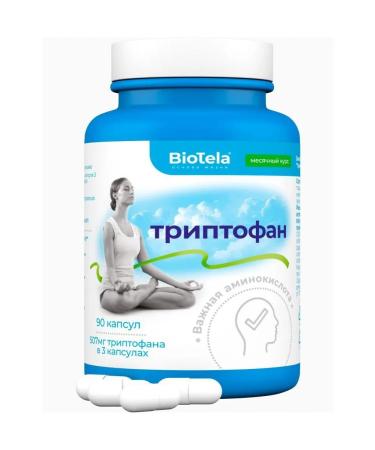 BioTela Triptophan N90 caps 180mg - Buy Online on GoSupps.com