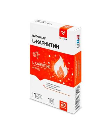 L -carnitine vitanium n20 table 1040mg - 2pcs - Buy Online on GoSupps.com
