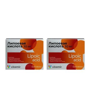 VITAMIR Lipoic acid n60 table p o 100mg - 2pcs