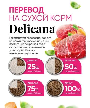 Delicana Dry food for dogs of medium breeds beef with vegetables 2kg - Buy Online on GoSupps.com