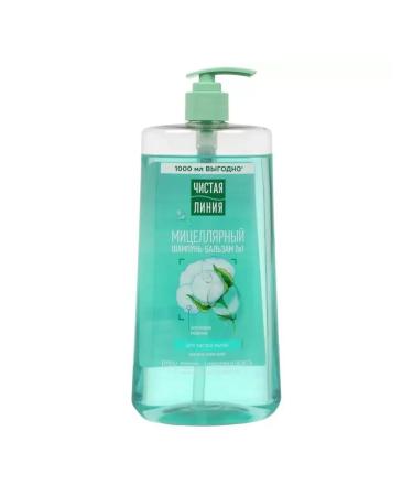 Clean line Micellar shampoo-balm 2B1 for all types of hair 1l
