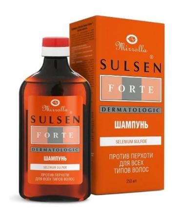 mirrolla Mirroll Sulsen Forte Shampoo against dandruff 250ml 3 pcs - Buy Online on GoSupps.com