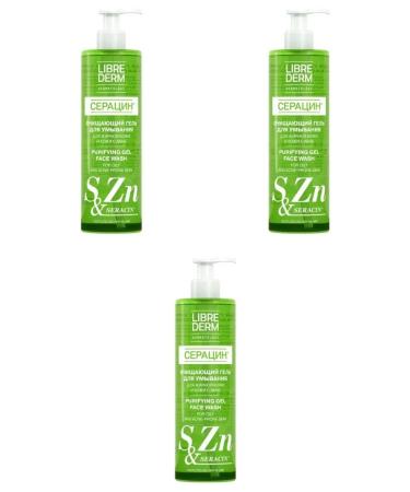 Libriderm seracin cleansing gel d washing 400ml 3 pcs