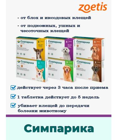 Simparica Sympathy tablets for dogs 40-60 kg - Buy Online on GoSupps.com