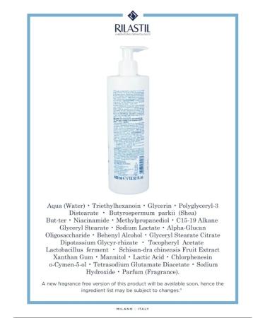 Rilastil Lipid -based cream face and body balm 400ml - Buy Online on GoSupps.com