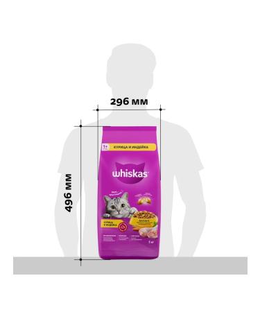 WHISKAS Dry food for cats pillows chicken turkey 5kg - Buy Online on GoSupps.com