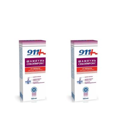 911 shampoo sebopirox n dandruff for all types 150ml 2 pcs