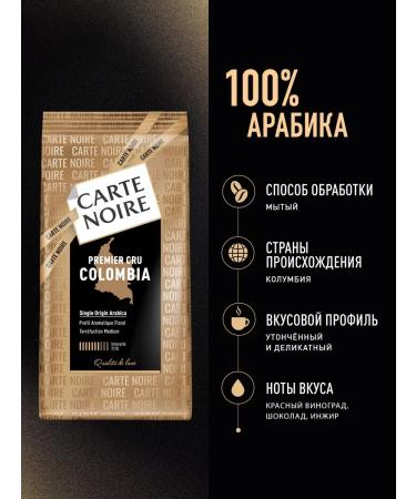Carte Noire Ground Coffee Premier Cru Colombia 200g - Buy Online on GoSupps.com