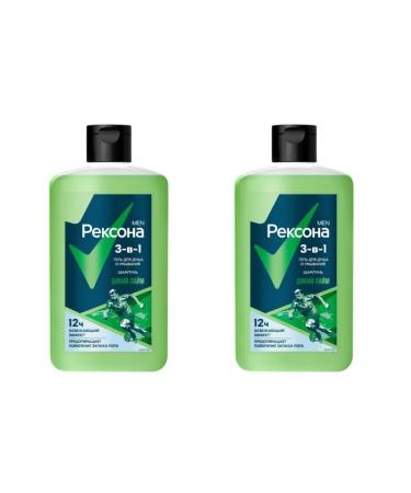 REXONA Shower gel and shampoo 3 in 1 wild lime 490 ml