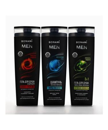 BONAMI Male shower gel Active freshness 400 ml - Buy Online on GoSupps.com