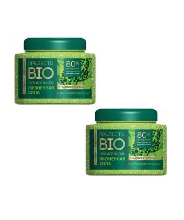 CHARM Hair gel with green tea extract 250 ml 2 pcs