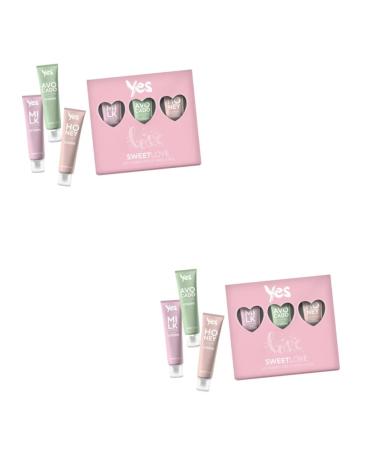 YES Love set of hand cream 3 pcs 40 ml 2 un