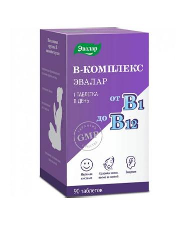 Evalar B vitamins in 90 tablets
